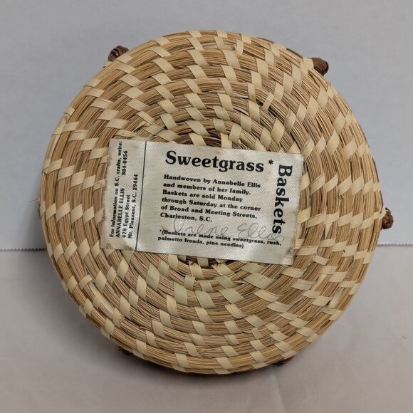 Charleston Sweetgrass Basket Annabelle Ellis Family – Vintage - Picture 2 of 6